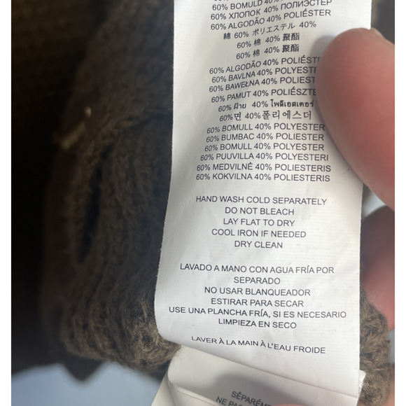 Michael Kors Women's Waffle Knit Cowl Neck Sweater Sz L Long Sleeve Cozy Modern - Picture 13 of 13